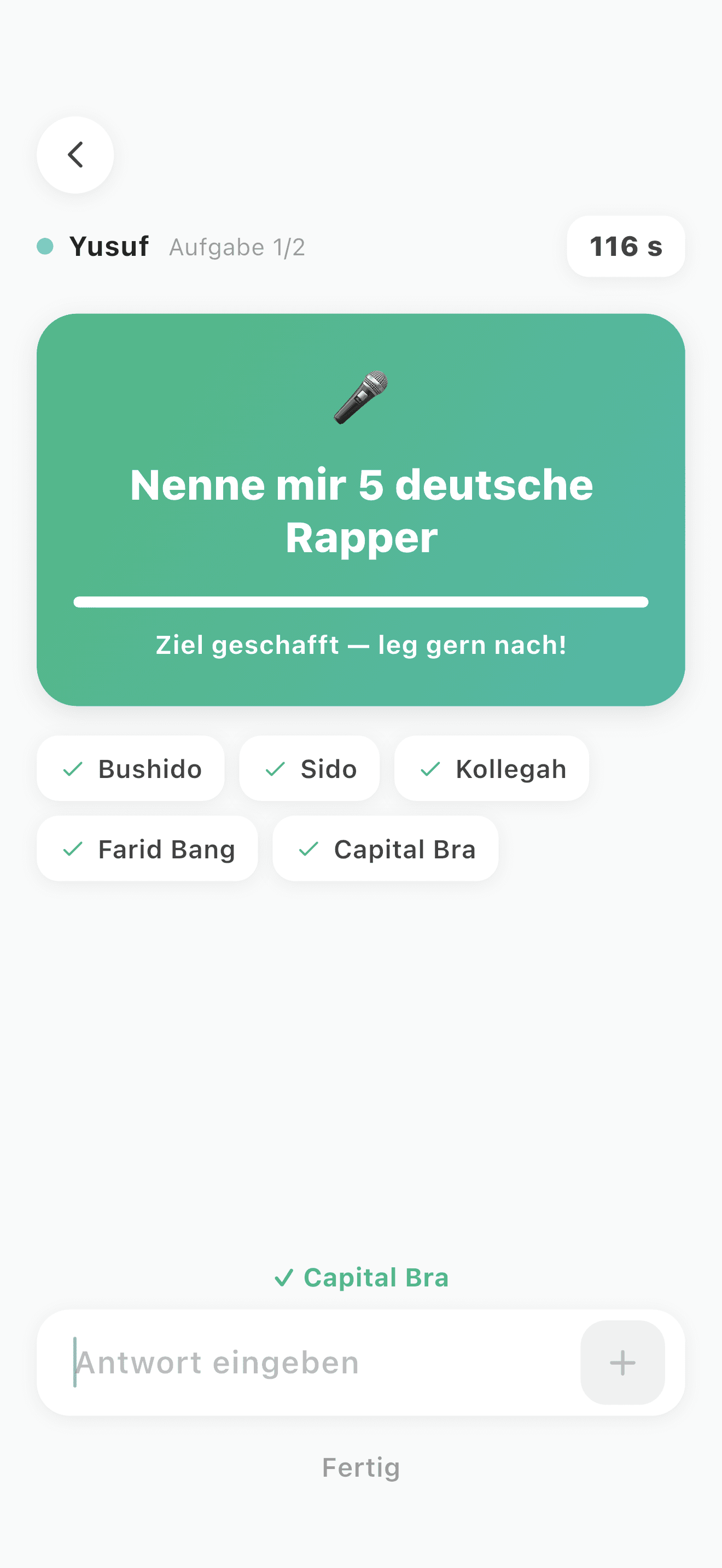 Fünf deutsche Rapper. Uhr läuft.